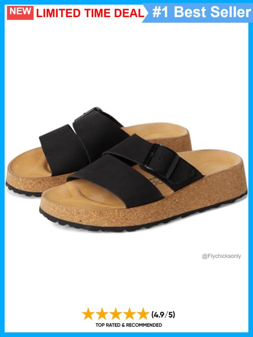 Platform Wedge Sandals Leather Nubuck Buckle Slingback Comfort